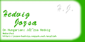 hedvig jozsa business card